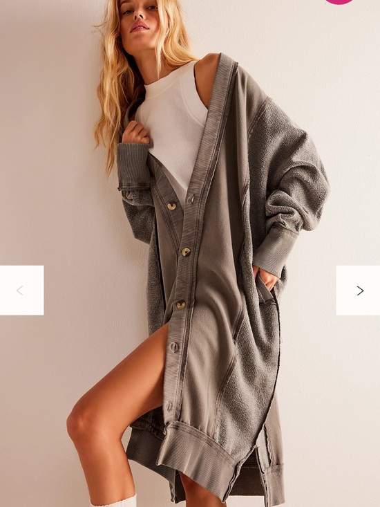 We The Free Sweaters - We the free dreamy blue cardi- Quiet grey